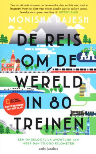 Cover boek: De reis om de wereld in 80 treinen